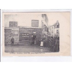 LE PECQ: innondation janvier 1910, maison béguin, rue carnot - très bon état