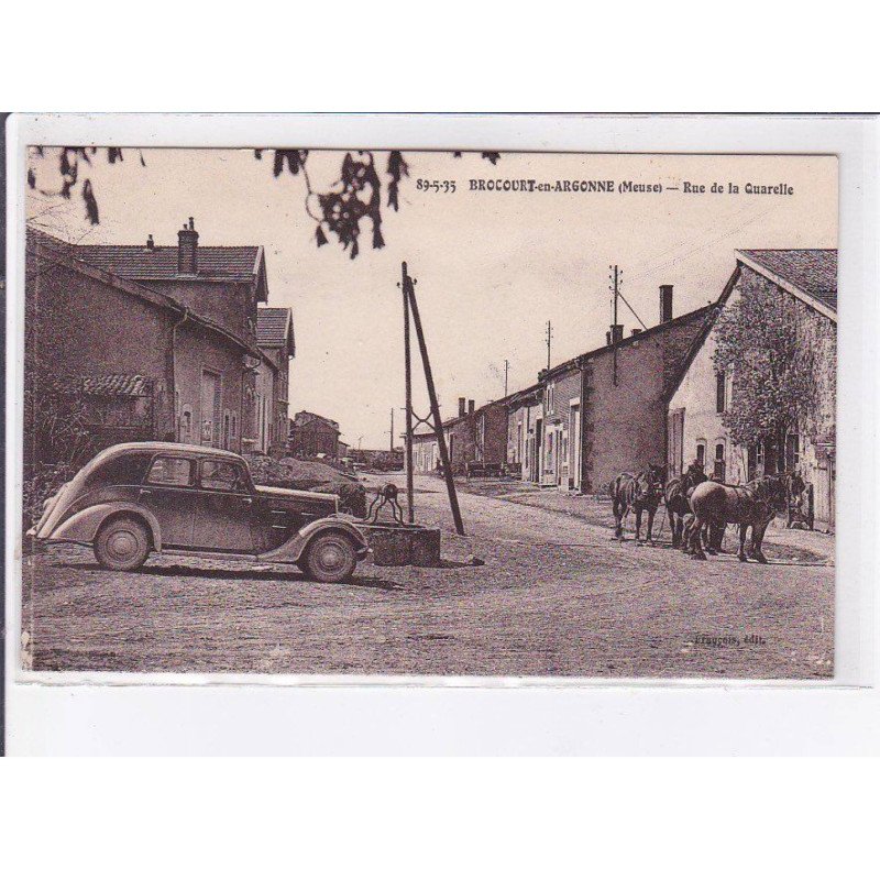 BROCOURT-sur-ARGONNE: rue de la quarelle, autommobile - très bon état