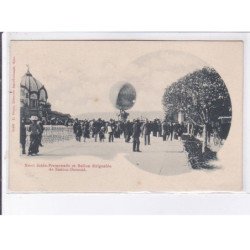 NICE: jetée-promenade et ballon dirigeable de santos-dumont - bon état (bas de la carte avec défaut)