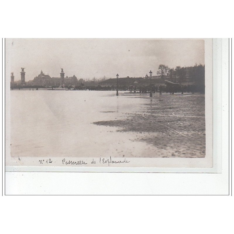 PARIS - inondations 1910 - carte photo - très bon état