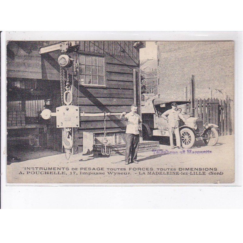 LA MADELEINE-les-LILLE: instruments de pesage toute forces toute dimensions A. Pouchelle - très bon état