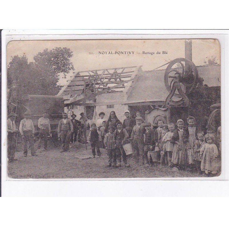 NOYAL-PONTIVY: battage du blé - état