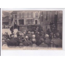 MONTMIRAIL: inauguration du monument cantonai, 25 juin 1922, arrivée de M. Léon Bourgeois - très bon état