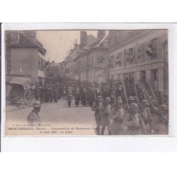 MONTMIRAIL: inauguration du monument cantonai, 25 juin 1922, le défilé - très bon état