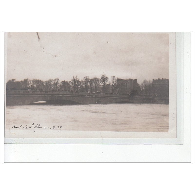 PARIS - inondations 1910 - carte photo - très bon état