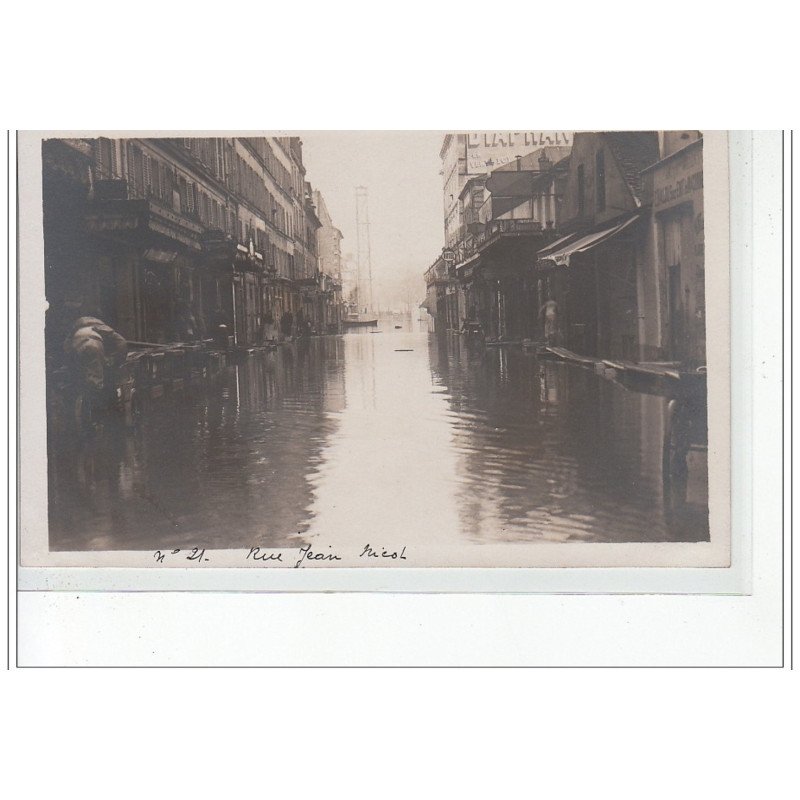 PARIS - inondations 1910 - carte photo - très bon état