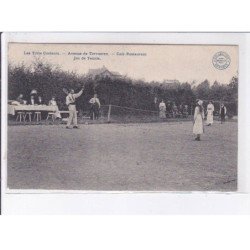 BELGIQUE - BRUXELLES - les trois couleurs, avenue de tervueren, jeu de tennis, café restaurant - très bon état