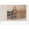 PARIS - inondations 1910 - carte photo (tour Eiffel)- très bon état