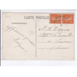 LES PEINTURES: l'hôtel des postes et téléphone et la grand'rue - très bon état