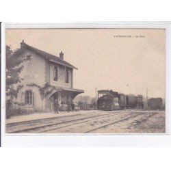 FAVEROLLES: la gare, 1er tirage - très bon état