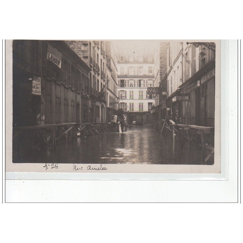 PARIS - inondations 1910 - carte photo - très bon état