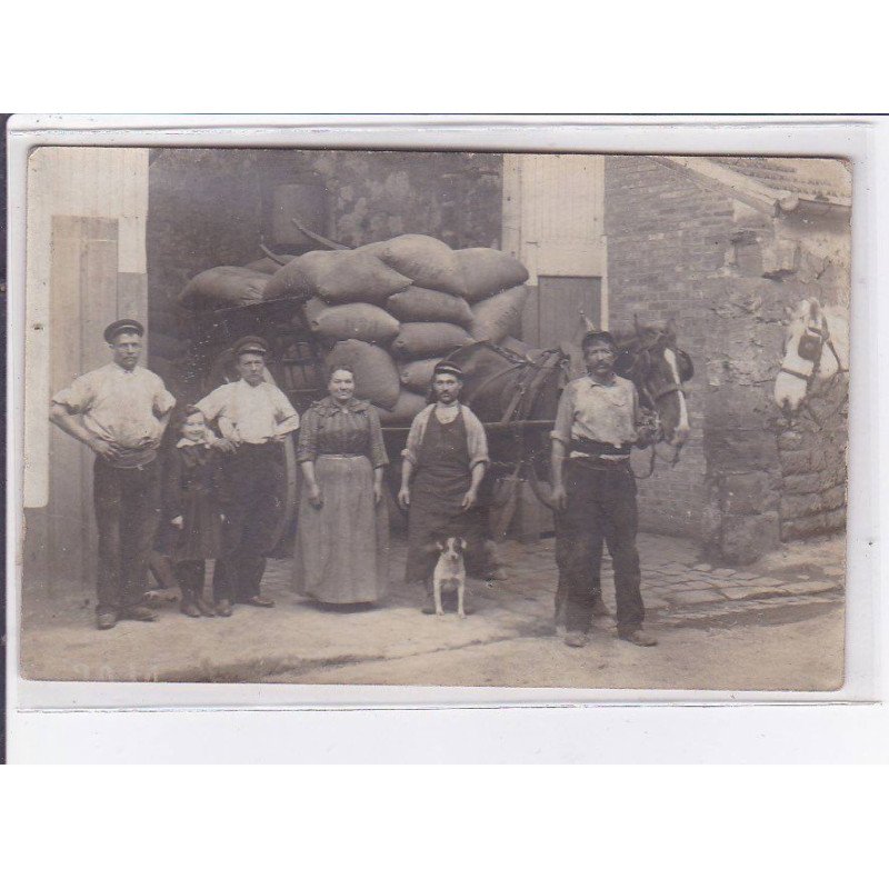 ASNIERES(?): charbonnier, attelage de livraison - état