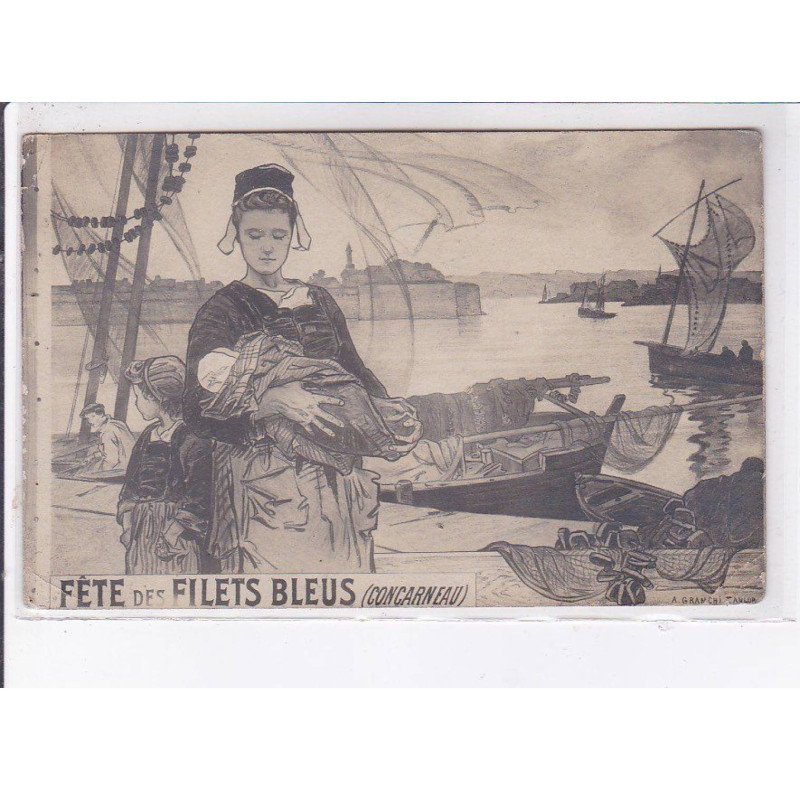 CONCARNEAU: fête des filets bleus - bon état (un petit pli d'angle)