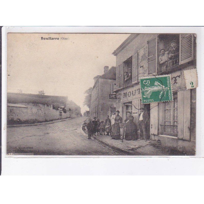 BOULLARRE: scène de village, magasin - état