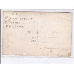 PARIS: paneau cycliste, cocher, attelage - très bon état