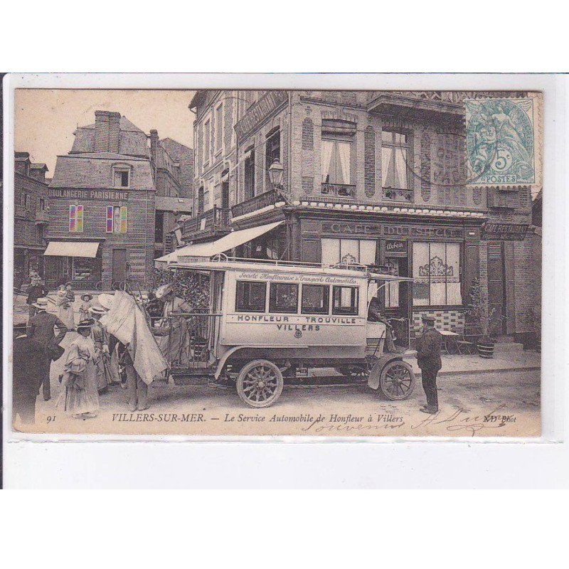 VILLERS-sur-MER: le service automobile de honfleur à villers, autobus - très bon état