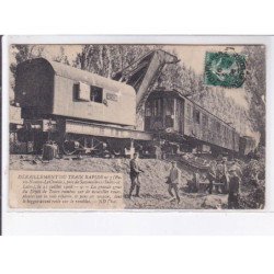 près de SAVONNIERE: déraillement du train rapide n°7 - très bon état