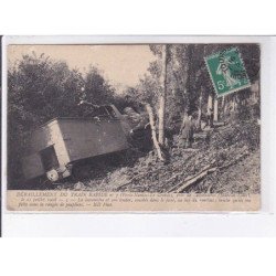 près de SAVONNIERE: déraillement du train rapide n°7 - très bon état