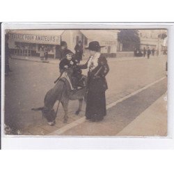 MENTON: atelier marpo, photo, âne - très bon état