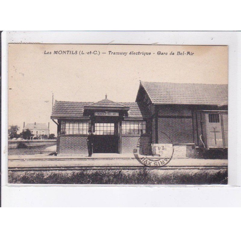 LES MONTILS: tramway électrique, gare de bel-air - état