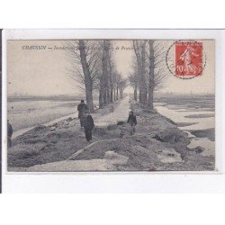 CHAUSSIN: inondation janvier 1910, route de peseux - très bon état