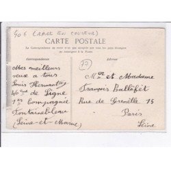 FONTAINEBLEAU: le marché, rare en couleur - très bon état