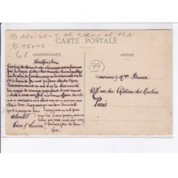 MONTEREAU: accident des chemin de fer, texte - très bon état