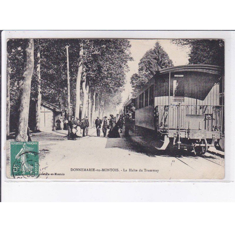 DONNEMARIE-en-MONTOIS: la halte du tramway - état