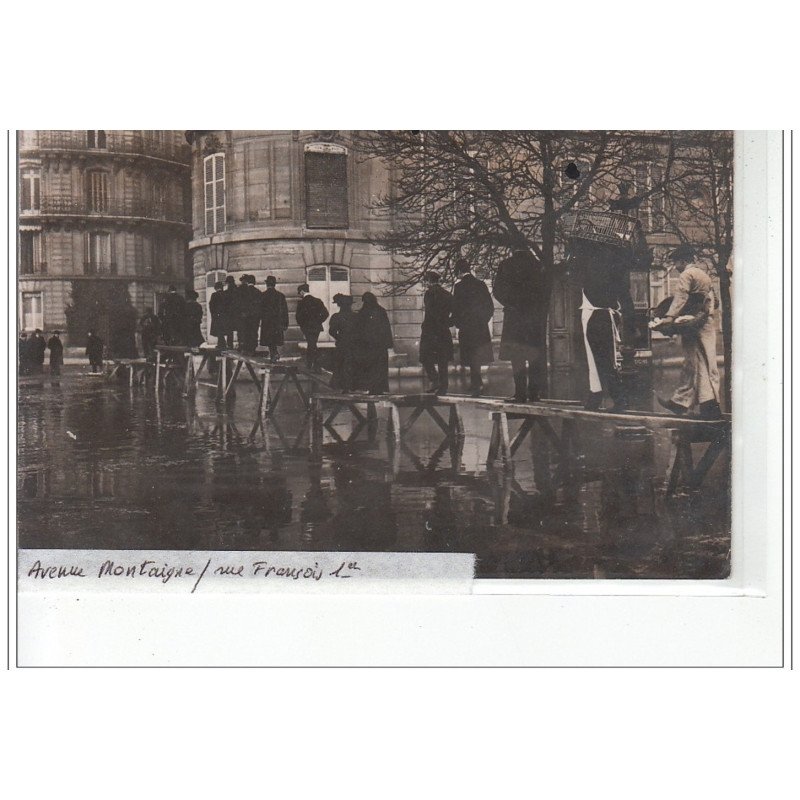 PARIS - inondations 1910 - carte photo - très bon état