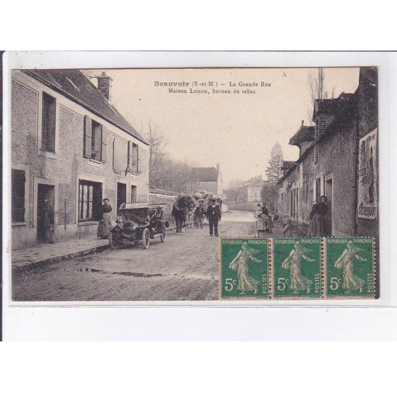 BEAUVOIR: la grande rue, maison loison, bureau de tabac - très bon état