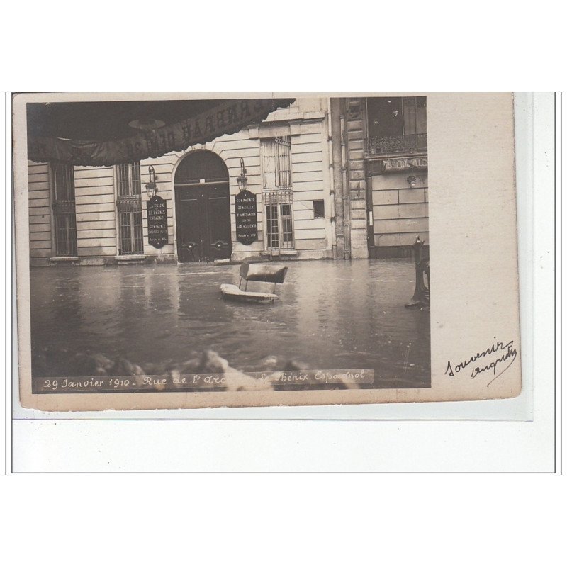 PARIS - inondations 1910 - carte photo - très bon état