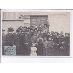 LIMOGES: grèves de limoges mai 1905, porte de la maison d'habitation beaulieu - très bon état