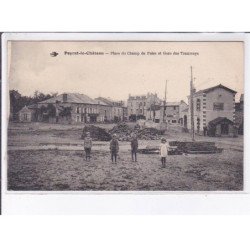 PEYRAT-le-CHATEAU: place du champ de foire et gare des tramways - très bon état