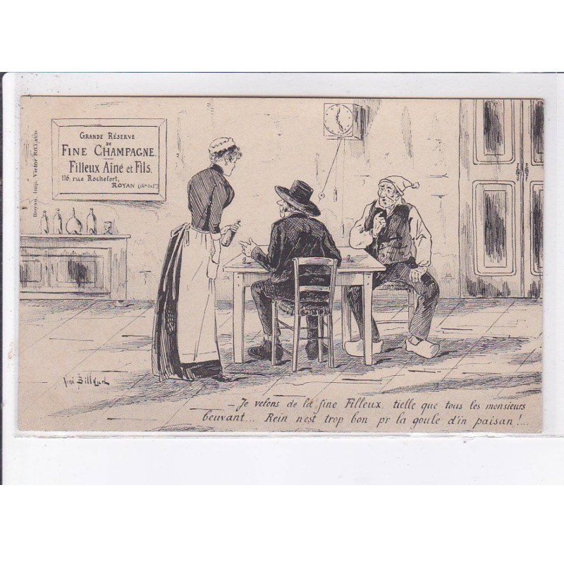 ROYAN: grande réserve, fine champagne, filleux ainé et fils, publicité - très bon état