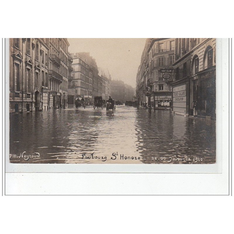 PARIS - inondations 1910 - carte photo - très bon état