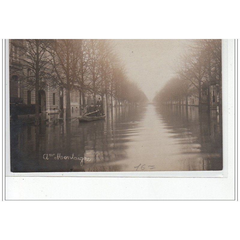 PARIS - inondations 1910 - carte photo - très bon état