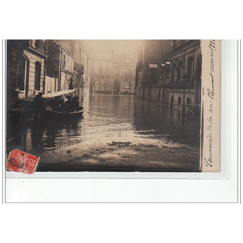 PARIS - inondations 1910 - carte photo - très bon état