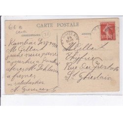 CONFLANS: les remmorqueurs, la pénichienne en stationnement pour l'inondation de janvier 1910, canal - très bon état