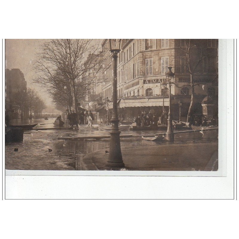 PARIS - inondations 1910 - carte photo - très bon état