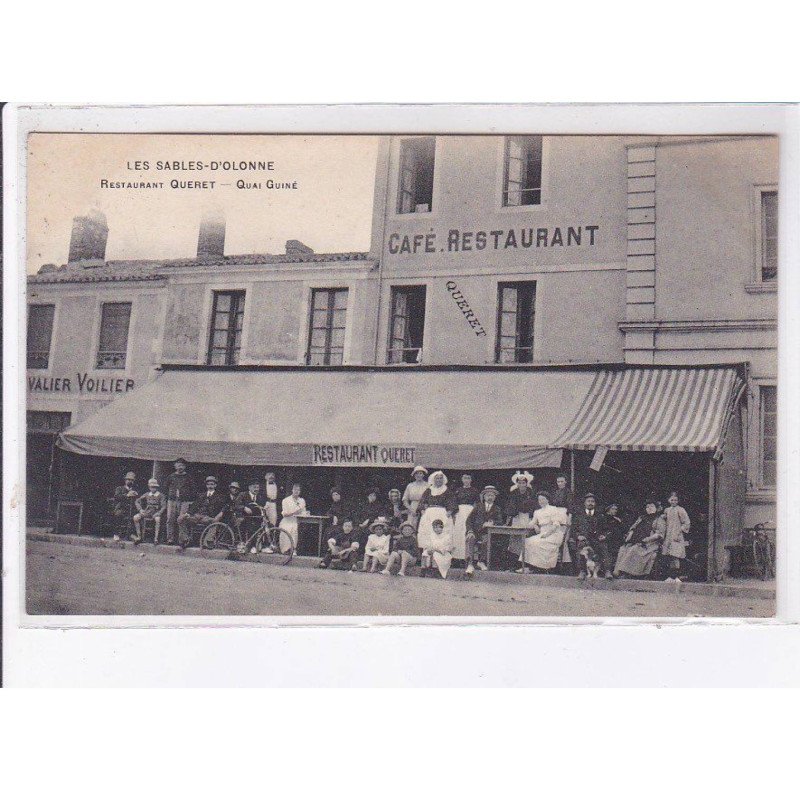 SABLES D'OLONNE: restaurant queret, quai guiné, café - très bon état