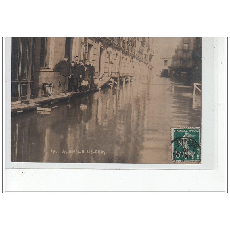 PARIS - inondations 1910 - carte photo - très bon état