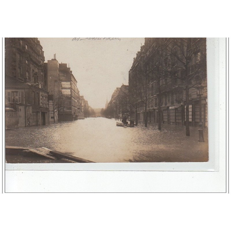 PARIS - inondations 1910 - carte photo - très bon état