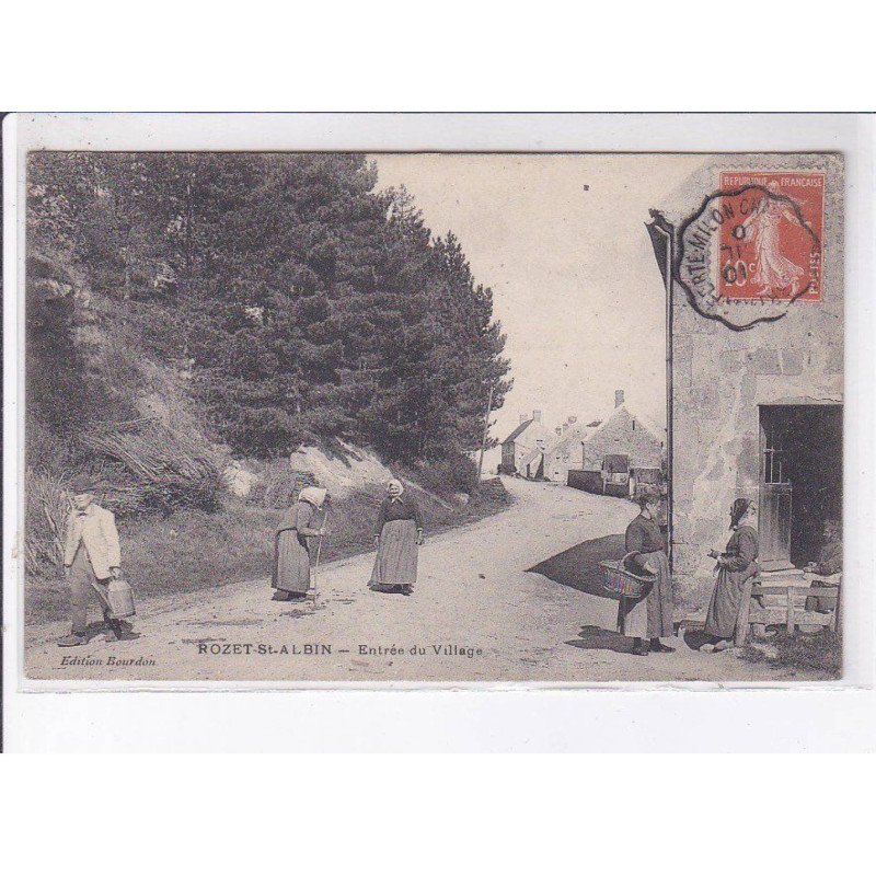 ROZET-SAINT-ALBIN: entrée du village - état