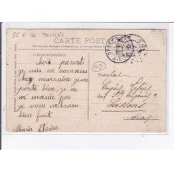 CRECY-sur-SERRE: place du grand-four - très bon état (toillée)