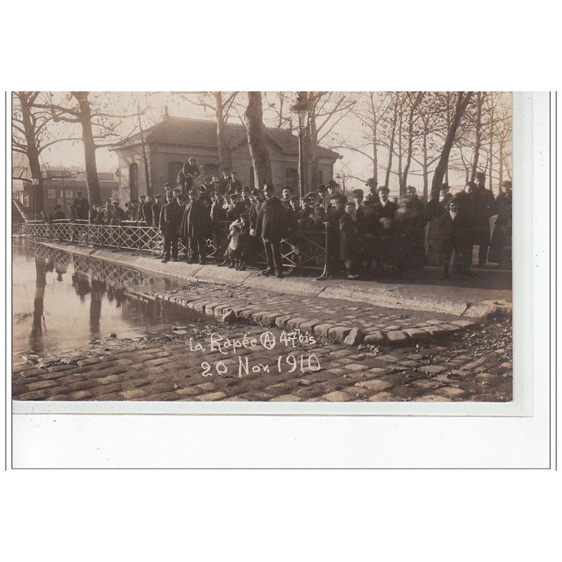 PARIS - inondations 1910 - carte photo - très bon état