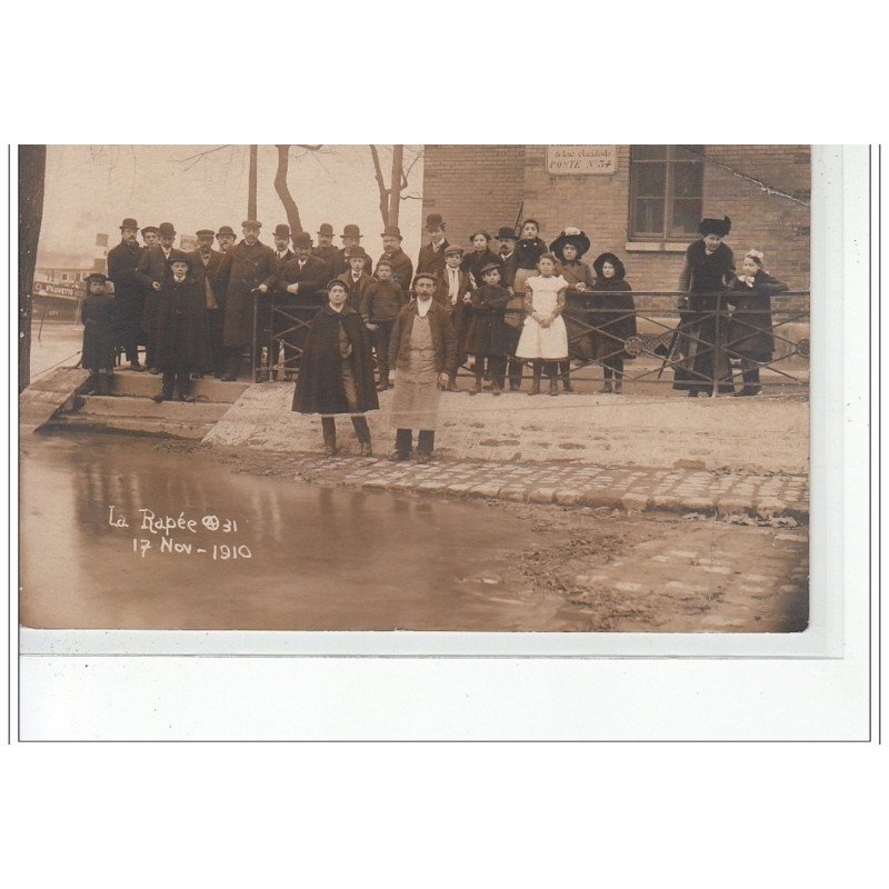 PARIS - inondations 1910 - carte photo - bon état (un coin plié)