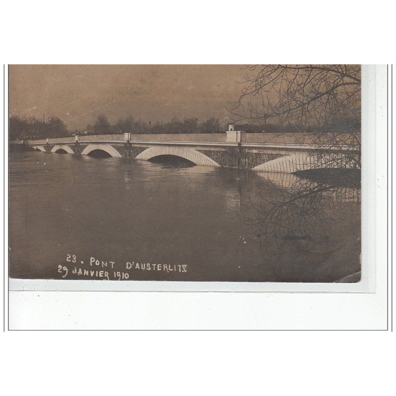 PARIS - inondations 1910 - carte photo - très bon état