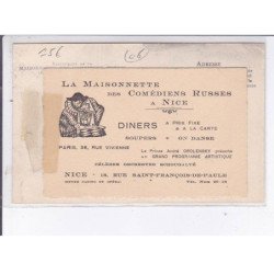 NICE: salle à manger de la maisonnette des comédiens russes - très bon état