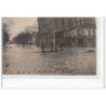 PARIS - inondations 1910 - quai de la rapée et boulevard Diderot - carte photo - très bon état