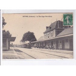 RETHEL: la gare (ligne paris-givet) - très bon état